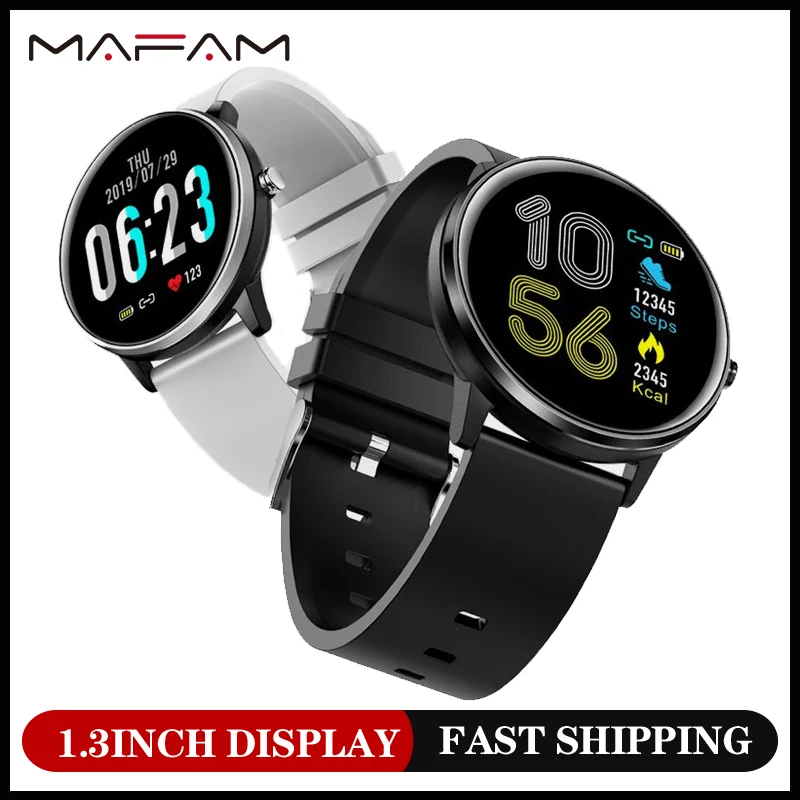 MAFAM MX6 1 3 дюймов TF Смарт часы для мужчин женщин приборы измерения артериального
