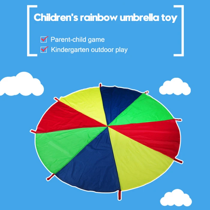 Детская Парашютная игрушка с ручками игрушечный парашют палатка коврик кооперационные игры подарок на день рождения JS23
