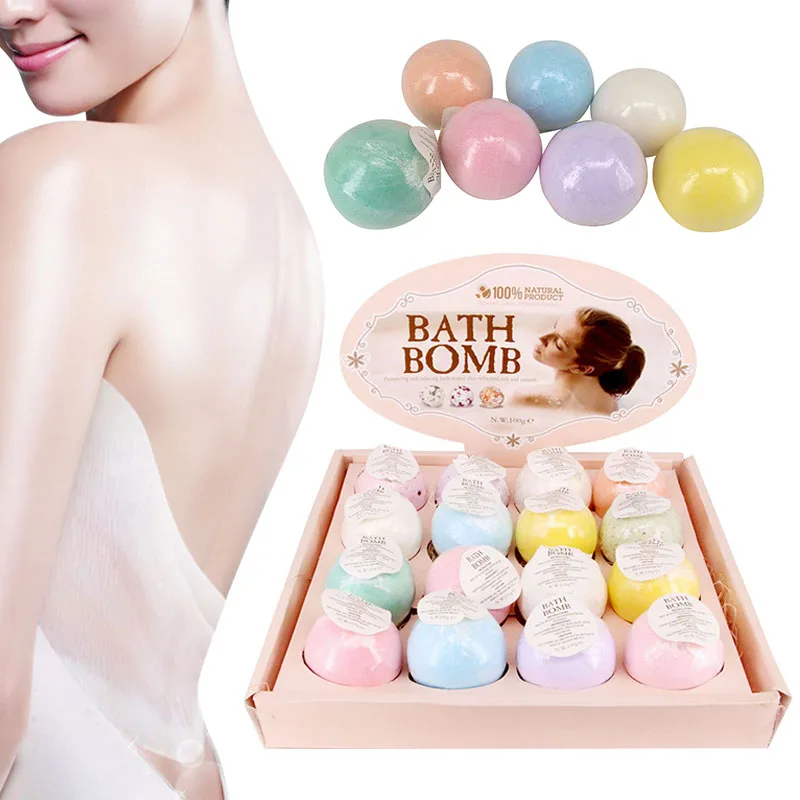 Aromatherapy Bath Salt Ball Explosion Moisturizing Bubble Bomb Essential Oil Handmade SPA Stress Relief |