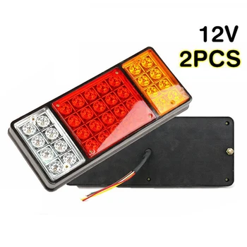 

Shockproof Car LED lights Rectangle 24V DC Parts Taillight Reverse Lamps Trailer 315*135*25mm 3 colors Indicator