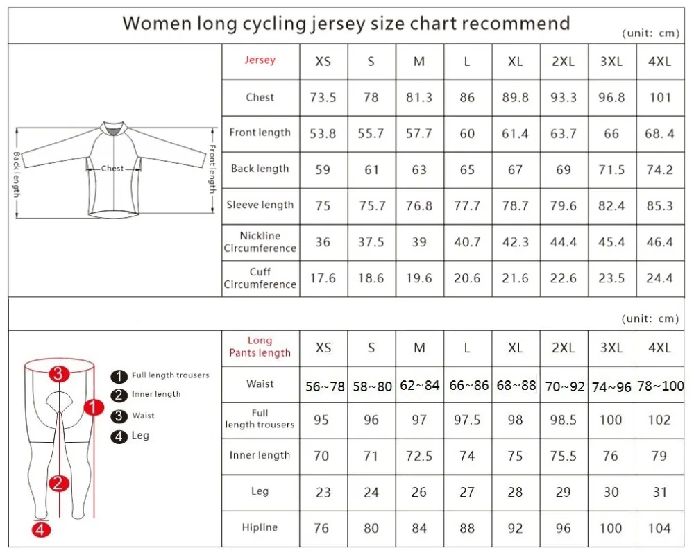 Women Cycling set Long
