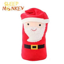 Рождественское покрывало одеяло со снеговиком Подушка Санта Клаус в форме флиса одеяло s лось, пингвин, Снеговик плащ одеяло