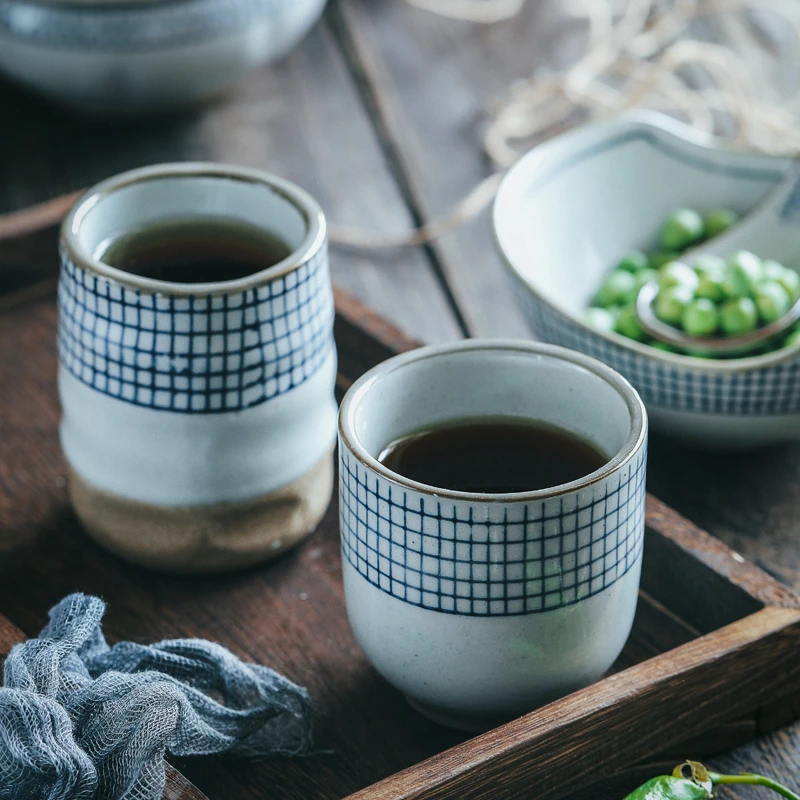 Creative Ceramic Tea Cup Small Coffee Mug Japanese Cups Milk Retro Coarse Pottery Wine Drinkware 1pcs | Дом и - Цена: 
