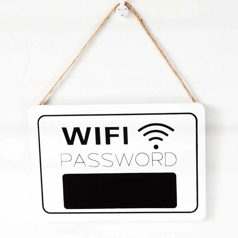 Деревянная WiFi табличка с паролем подвесная Табличка деревянная приёмная меловая доска открытая Закрытая дверная пластина для магазина украшение для бара и вечеринки
