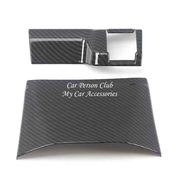 

Carbon Fiber Gear Shift Cigarette Lighter Frame Trims Panel Cover For Honda CRV CR-V 2017 2018 2019 Auto Decoration Accessories