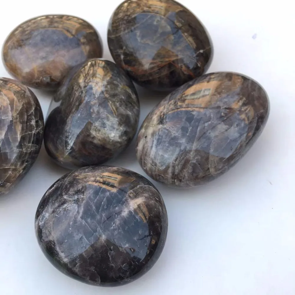 black moonstone palm stones (8)