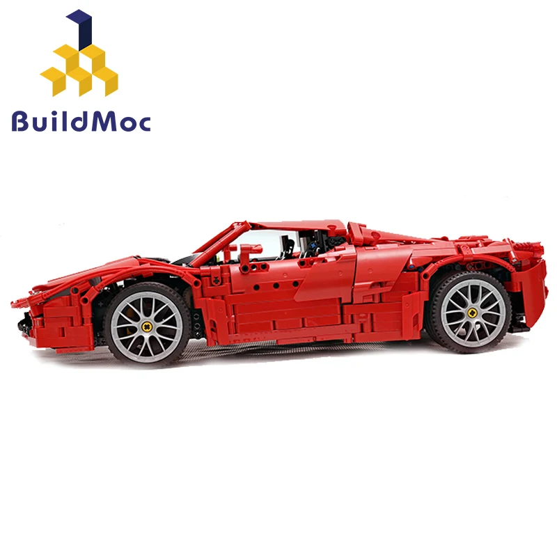 BuildMoc A build for MOC Hennessey Venom GT Spyder Ferrarii 458 строительные блоки, набор игрушек DIY, развивающий подарок для детей на день рождения