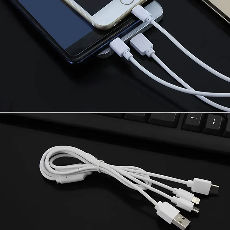 Cafele usb-кабель 3 в 1 Micro USB кабели 1 м зарядный кабель для Xiaomi Mi9 mi8 Hauwei samsung Iphone X Xs Max type C оборудование