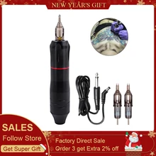 Татуировка ручка роторная Татуировка Машина алюминиевый сплав Татуировка пистолет оборудование для полу Перманентный микроблейдинг макияж с картриджем шнура