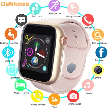 

Z6 Fitness Bluetooth Smart Watch Supports Android Phone SIM Card Camera Touch Screen Support SIM TF Card Sports Clock Kids Watch