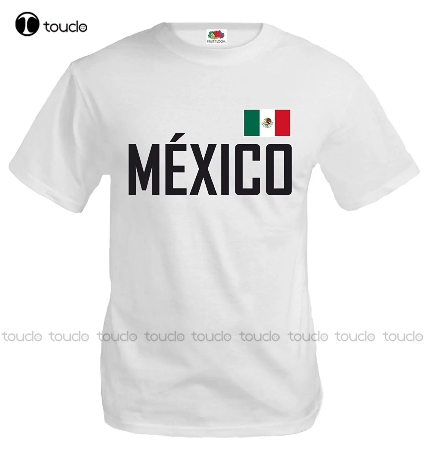

100% Cotton Short Sleeve O-Neck Tops Tee Shirts Flag Footballer T-Shirt Mexico Tee Shirt Maker Custom Unisex Tee Xs-5Xl