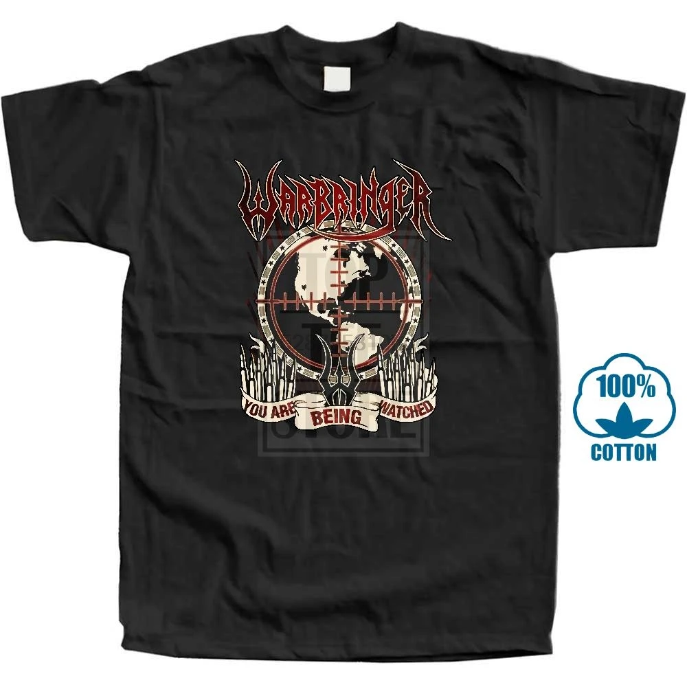 Warbringer за вами следят Футболки s m l Xl новая официальная футболка | Мужская одежда