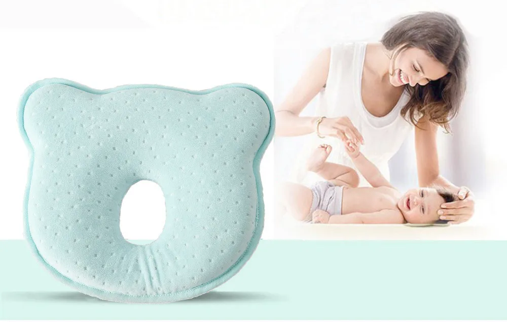Enfermería almohada para bebé recién nacido dormir apoyo cóncavo niño posicionador para dormir almohada de cabeza plana proteger recién nacido Almohadas