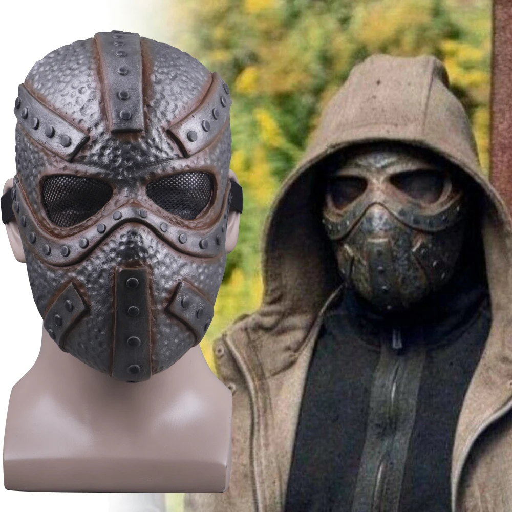 The Walking Dead 11 Elijah Whisperer Mask Cosplay Masks Latex Masquerade Halloween Party Prop