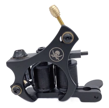 

Wire Cutting Coils Tattoo Machine 1pcs For Liner And Shader Black Color Iron Tattoo Supplies Cast-iron Tattoo Machines
