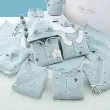 18 pièces/0-3 mois printemps automne nouveau-né bébé vêtements 100% coton enfants vêtements costume unisexe infantile garçons filles vêtements ensemble(China)