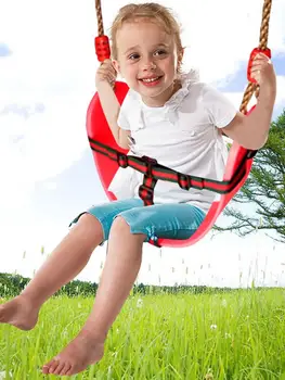 

Swing Seat Heavy Duty EVA Hanging Secure Swing Seat For Kids Swing Set Heavy Duty Swing With PE Rope For Indoor Outdoor Yard