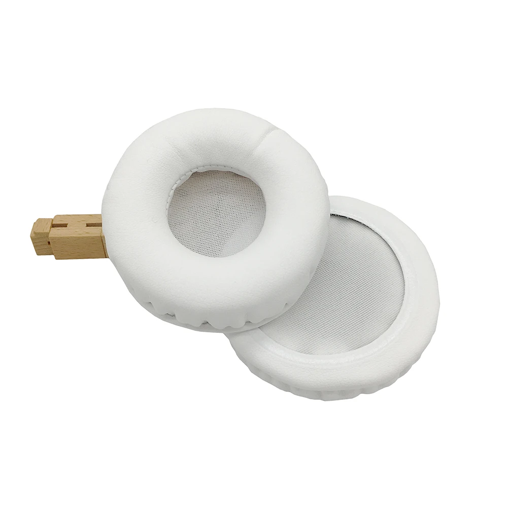 Almofadas de Ouvido Couro do Plutônio Substituição para Todos os Fones de Ouvido Par de Preto Whiyo Branco Universal Earpads Earmuff Almofada Redondos Tamanho 1 & - Image 4