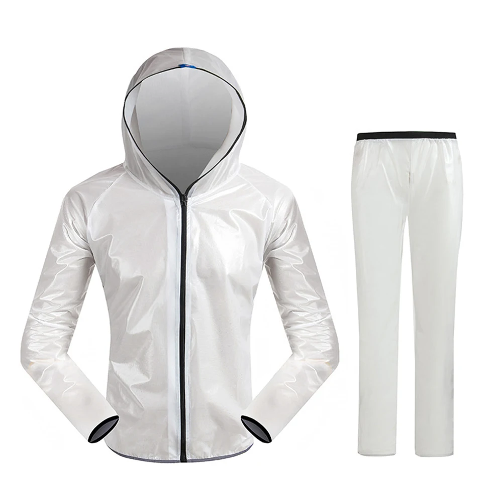 Motorcycle Raincoat Moto Waterproof Suit Adult Split Rain and Pants Rainwear Hooded Poncho for Adlut | Спорт и развлечения