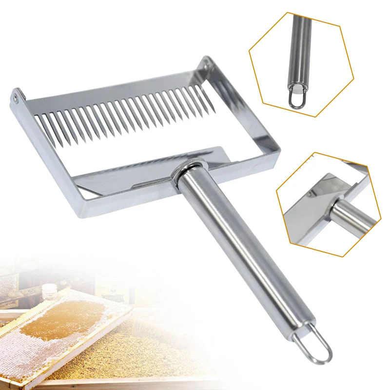 Большой скребок из нержавеющей стали для меда, вилка для пчеловодства, для откусывания меда, для пчелиного улья, лопата, инструменты, BJStore