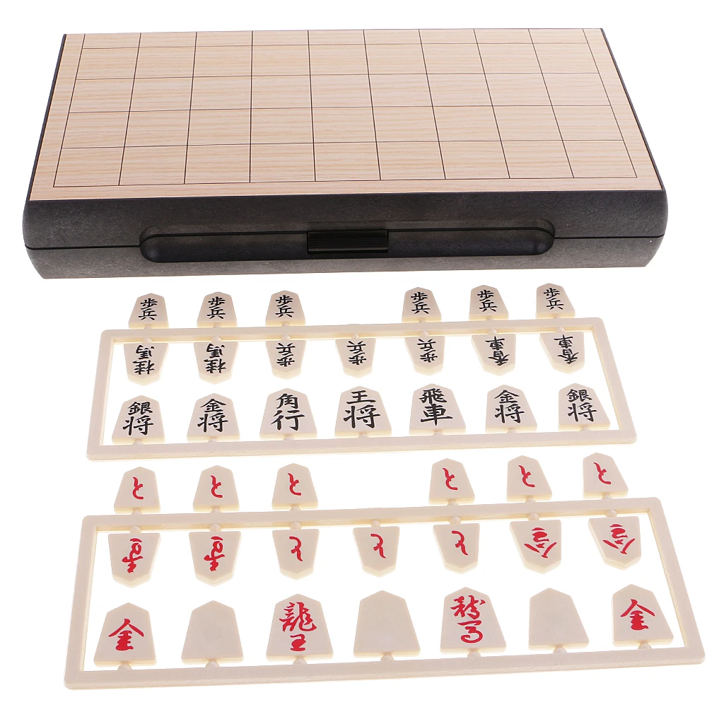 Folding Plastic Japanese Chess Shogi Intelligence Game Set 24x24cm|Chess  Sets| - AliExpress