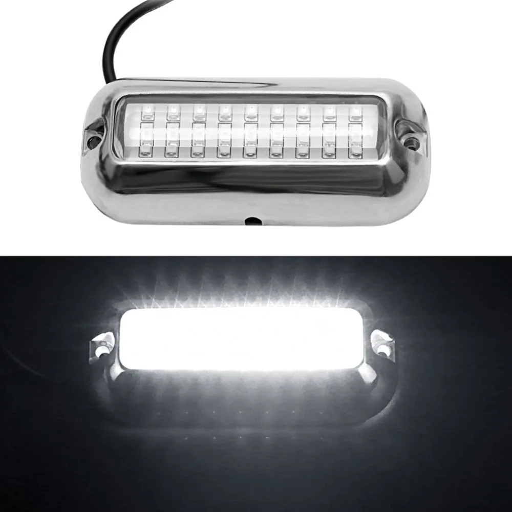27/42LED подводная лодка транца свет Понтонный катер транца свет Водонепроницаемый Нержавеющая сталь