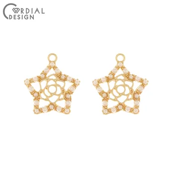 

Cordial Design 50Pcs 18*20MM Jewelry Accessories/Charms/Hand Made/Earrings Making/Imitation Pearl/DIY Pendant/Earring Findings