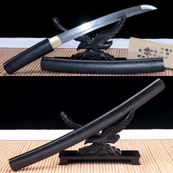 

Folded Forging Damascus Steel Japanese Wakizashi Dao Sword Katana Full Tang Blade Real Sharp Samurai Tanto Knife Saber