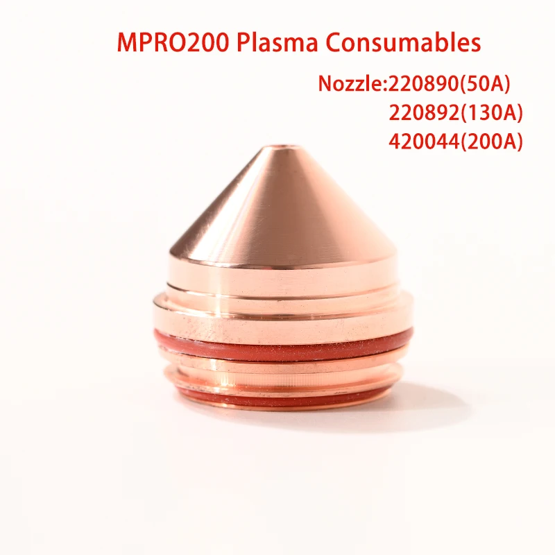 High Quality Mpro200  Plasma Cutting Machine Consumables Nozzle 220890 220892 420044 high quality otc12000 plasma consumables h839m00 electrode and h839k03 0 8mm 30amp nozzle