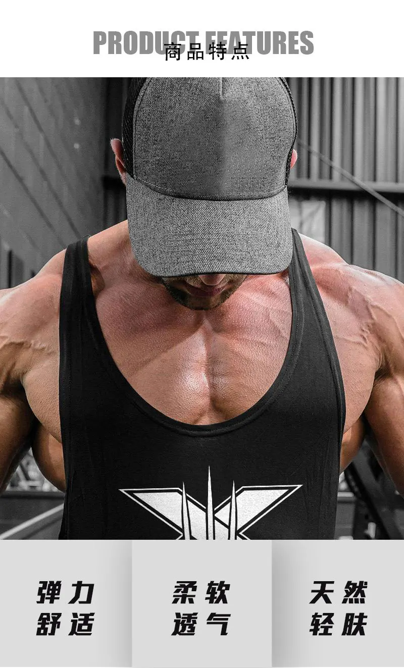Muscle Dr. Brothers Европа и Америка Чистый хлопок здоровая красота жилет Мужская Спортивная повседневная футболка без рукавов Базовая рубашка