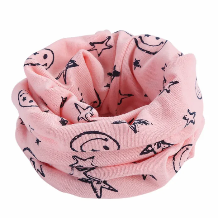 Children Kids Scarf Scarves Warm Loops Neckerchief Smile Face Stars For Winter NOV99