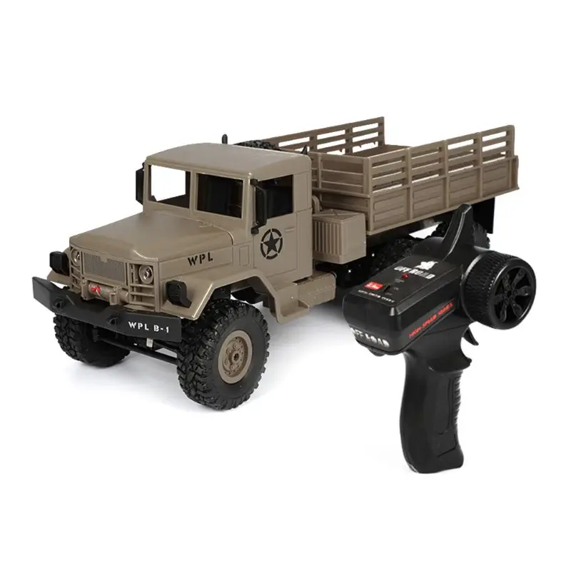 WPL B16 RC военный комплект с грузовиком 4WD 1/16 внедорожный гусеничный автомобиль игрушка для мальчиков DIY 634F