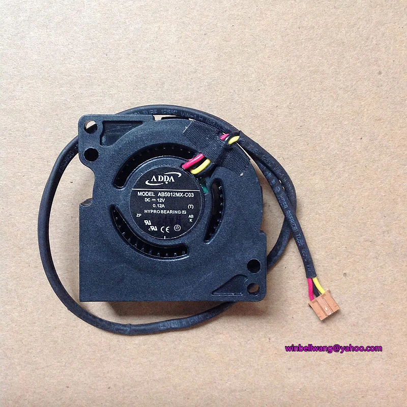 

Brand new and original 5020 5cm turbine fan AB5012MX-C03 for BENQ MP515 X1130P projector fan 12V 0.12A 3wires~
