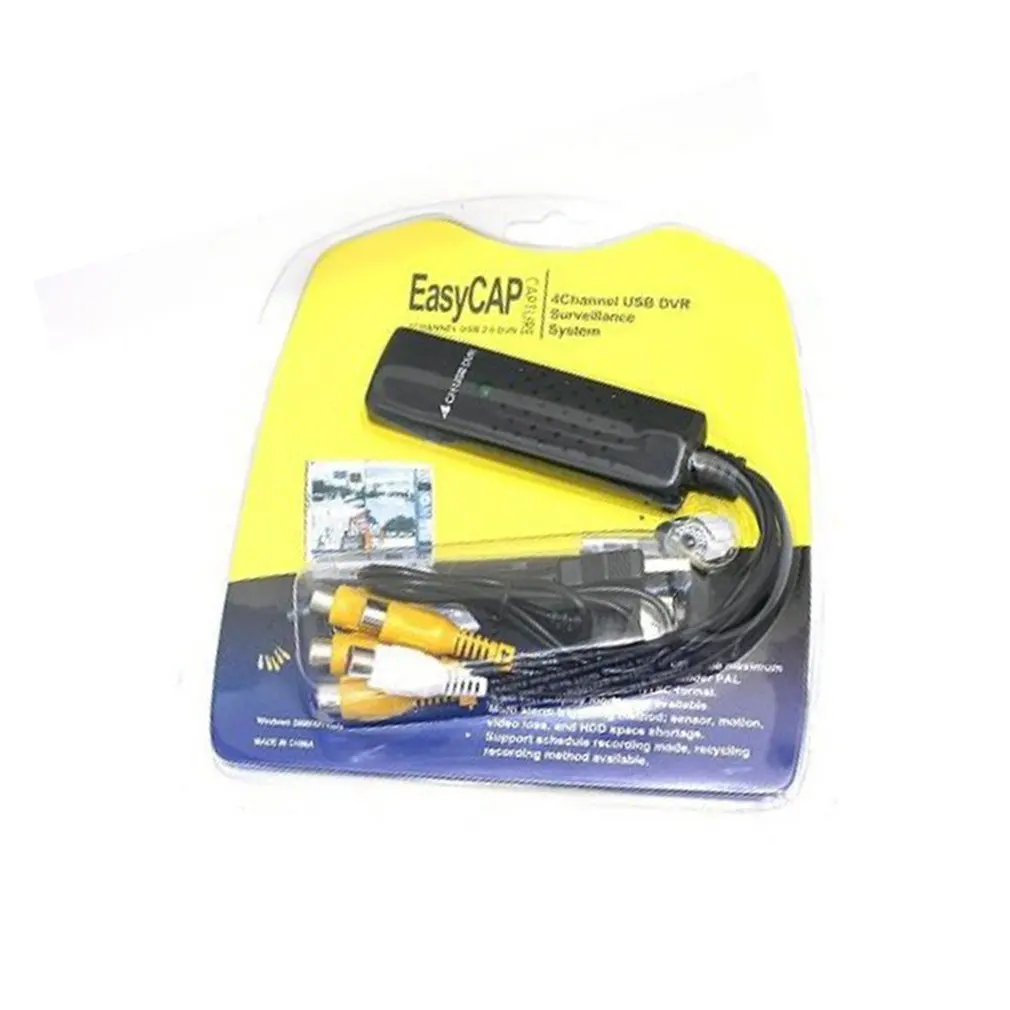 

4 Channels USB Videotapes to DVD converter Video Capture Adapter for Record Multi-format Video To Display on PC