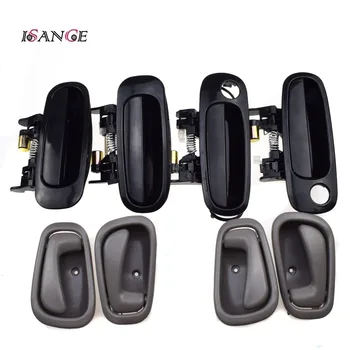 

ISANCE Outside + Inside Door Handle For Chevrolet Prizm Toyota Corolla 1998 1999 2000 2001 2002 Front Rear Left Right