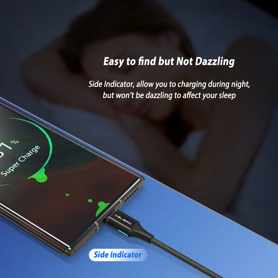 Магнитный кабель USB Type C 5A для Huawei P40 Pro Xiaomi Mi 10 Samsung Galaxy S20 Plus сверхбыстрое зарядное