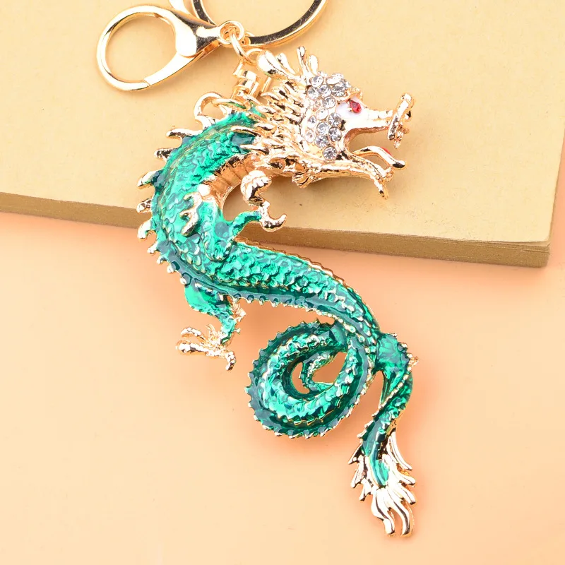 Porte-clés rouge avec dragon chinois, porte-clés mignon, porte-clés de l' année du dragon, accessoires de confrontation ouvertement, cadeau de  chance, 1PC - AliExpress