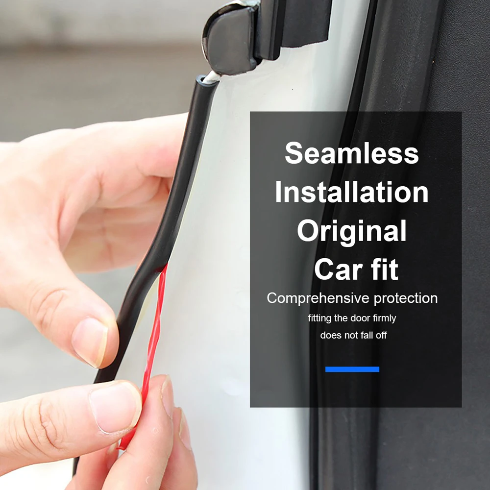 SPEEDWOW 8 м углеродный волокнистый слой резины края двери защита царапин полосы защитный молдинг полосный бампер полосы для Toyota Audi BMW VW Ford