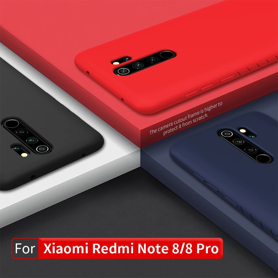Чехол для Redmi Note 8 Pro, силиконовый Гладкий чехол NILLKIN для Xiaomi Redmi Note 8, чехол для Note8, глобальная версия 6,3/6,53