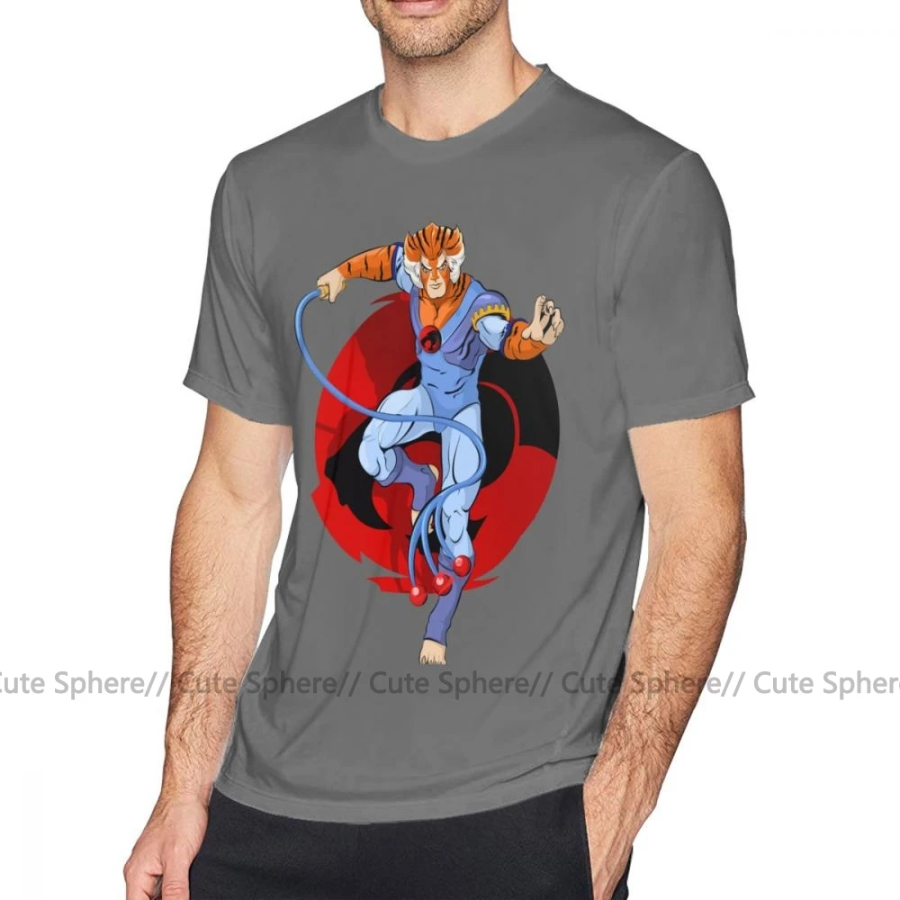 Thundercats футболка Tygra футболка пляжная забавная футболка из хлопка с коротким рукавом для мужчин футболка с принтом - Цвет: Dark Grey