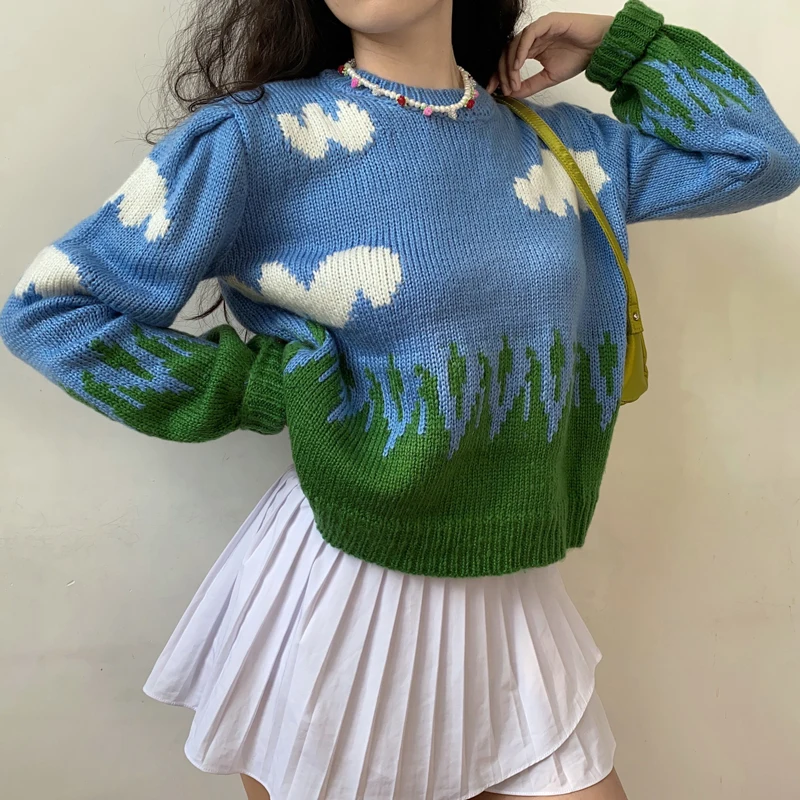 Women Childlike Innocence White Clouds 