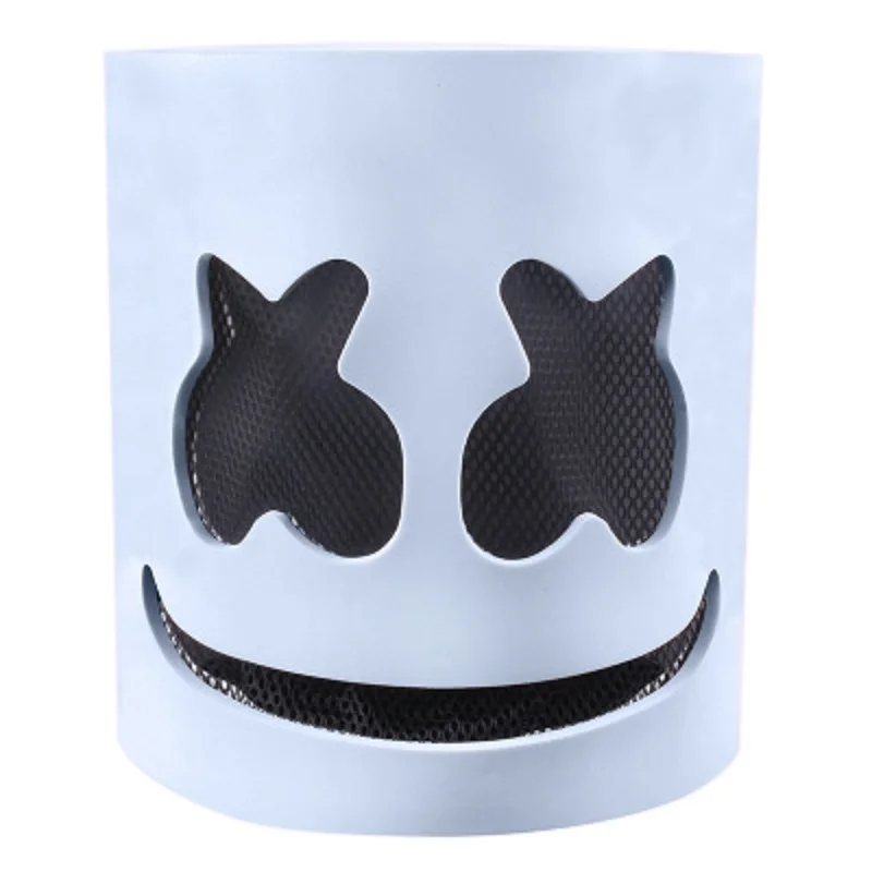 DJ Marshmello маска со светодиодный светильник EVA материал электроакустическая Хэллоуин Праздник Косплей вечерние в одиночестве Flash Funk