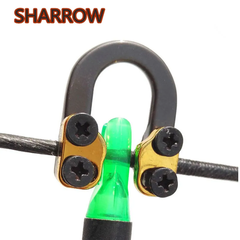 

1pc Archery Metal D Ring Aluminum U Nock Bowstring Safety Rope Bow Release Buckle Aid Compound Bow Hunting Shooting Accessories