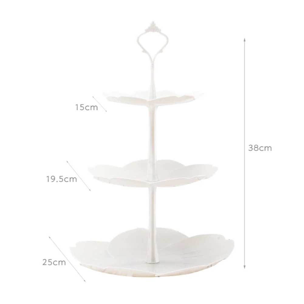 Новые 3 ярусный торт Подставка для хранения лоток десертная чашка подставка для торта днем Чай Свадебные тарелки вечерние подставка для торта