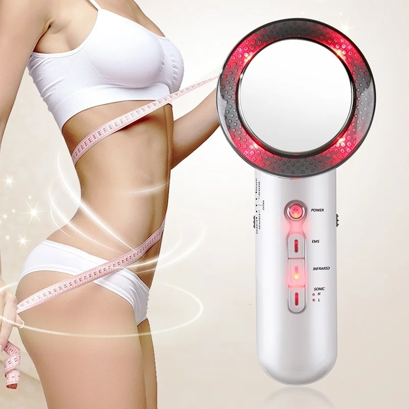 3 in 1 EMS Ultrasound Cavitation Device Electric Body Slimming Massager Fat Burner Infrared Therapy Slimming Machine