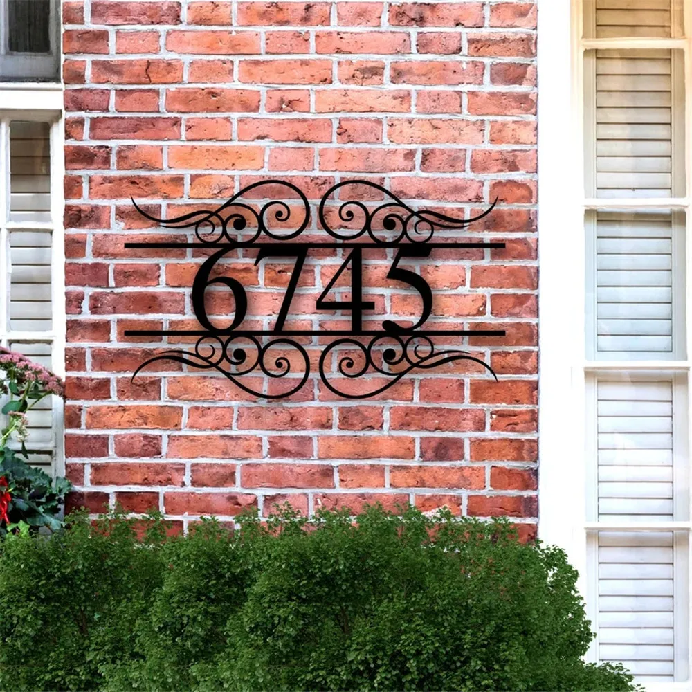 House Number Sign, Metal Address Sign