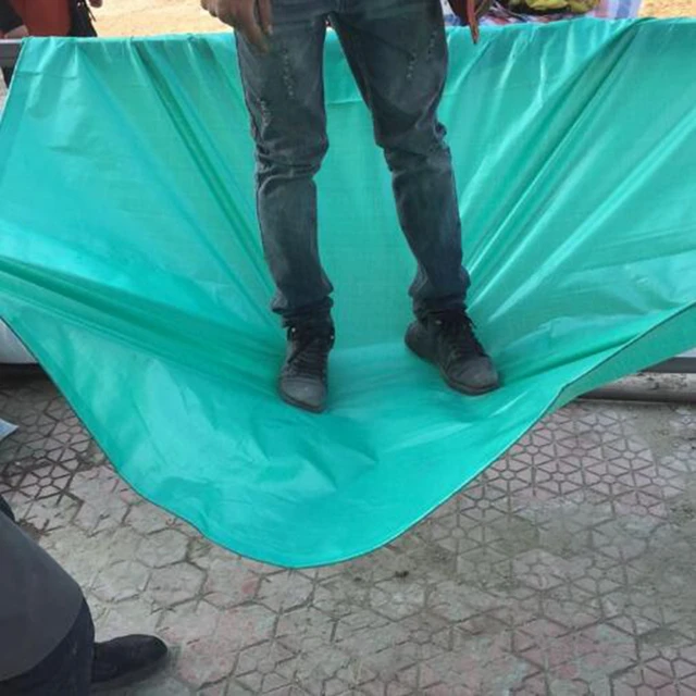 1 Pc 3*3M Zöld Kerti Eső Vitorlás Otthoni Kert Vastagított Esőálló Ruhával Ultra Könnyű, Vízálló Műanyag Ponyva Testreszabott Méret - Image 3