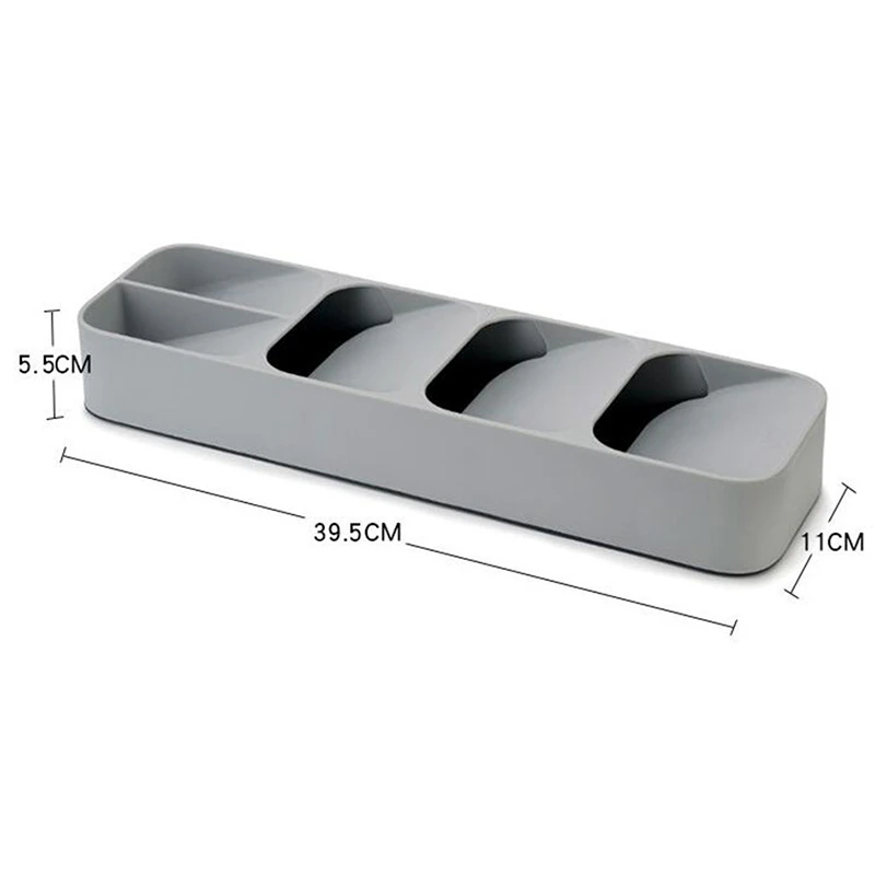 Кухонный ящик Органайзер-разделитель отделочный пластиковый ящик для хранения Шкаф Для Посуды Ложка Столовые приборы лотки для ящиков контейнеры