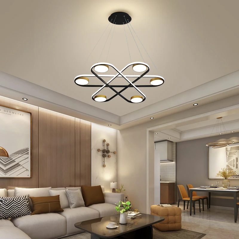 Nordic 3 heads long bar lighting chandelier restaurant dining Room lighting exhibition hall Hanging lamp led Dimmable droplight