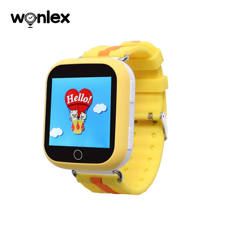 WONLEX GW200S детские gps часы с Wi-Fi позиционирующим трекером SOS помощь умные часы безопасные анти-потеря дети умные часы вызов часы - Цвет: Yellow